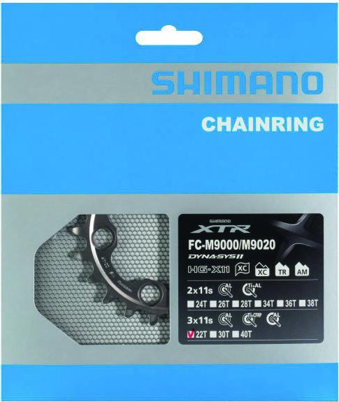Productafbeelding Shimano XTR FC-M9020 kettingblad 3-speed AR 96 mm (30)