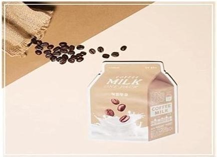 Immagine prodotto A'Pieu Maschera in fogli di latte al caffè One Pack (1000 ml)