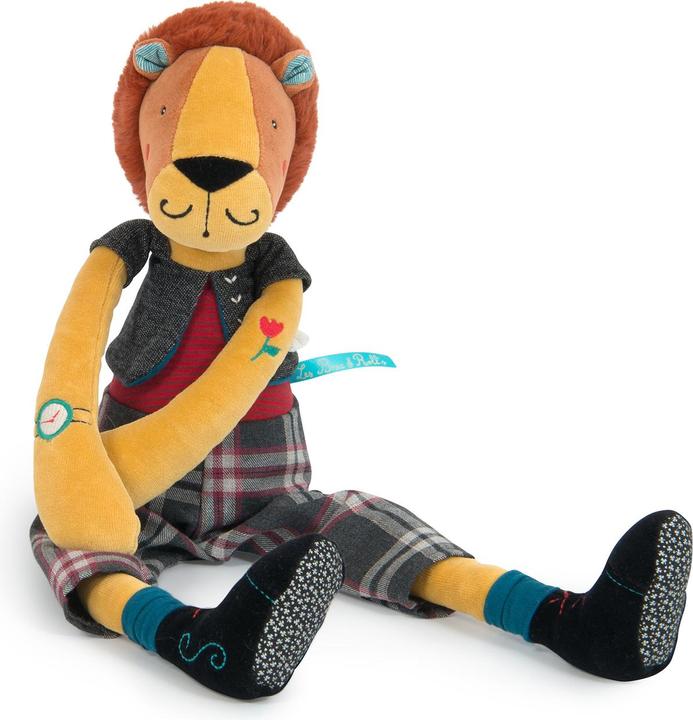 Actual product image Moulin Roty Soft toy lion Roméo les Broc'n Rolls (51 cm)