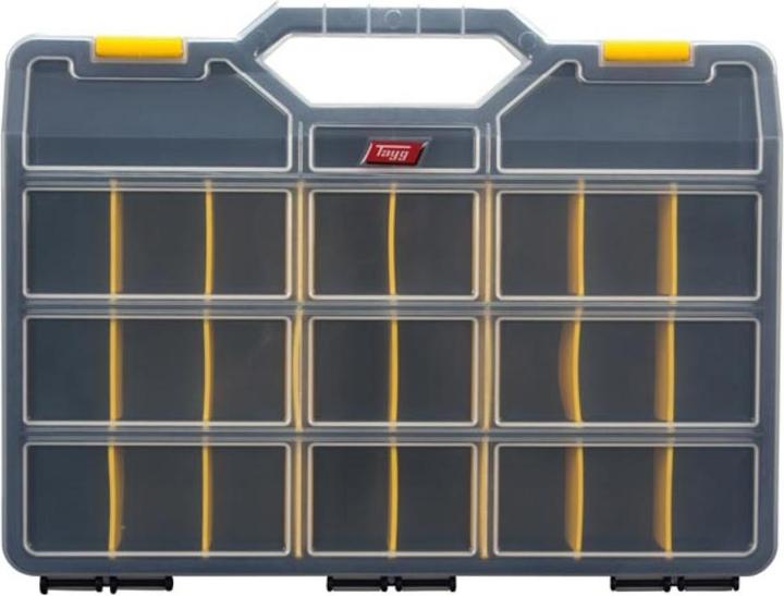 Image du produit Velleman - Boîte de Rangement - 460 x 350 x 81 mm - 21 Séparateurs Amovibles