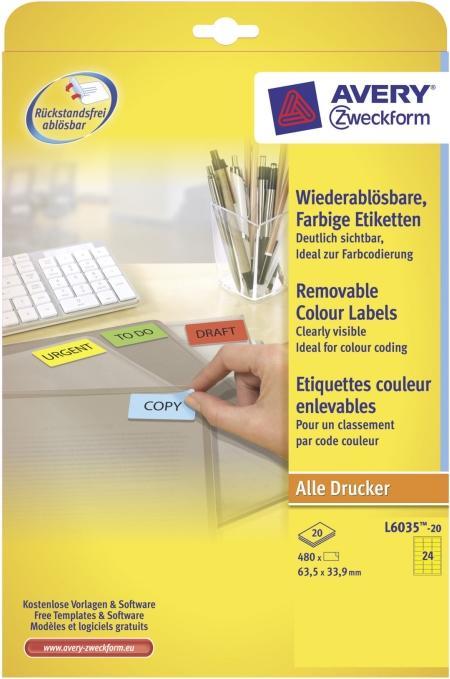 Produktbild Avery Organisations-Etiketten