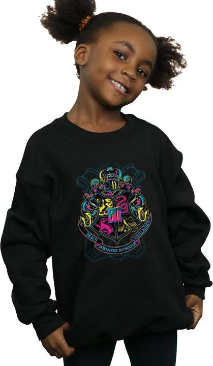 Image du produit - Sweat NEON HOGWARTS CREST - Fille (128)