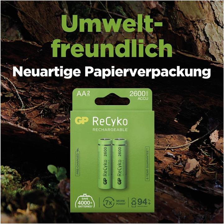 Image du produit GP Batteries ReCyko (1 pcs, AA, 2600 mAh)