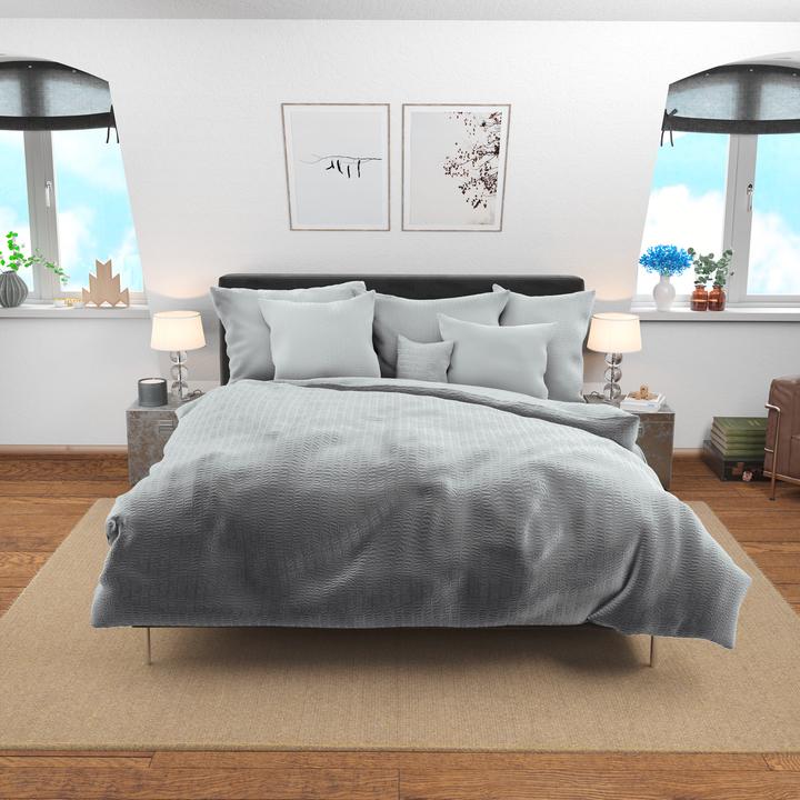 Immagine prodotto Lotus Bettwaren Seersucker di raso (Copripiumino, 200 x 210 cm)