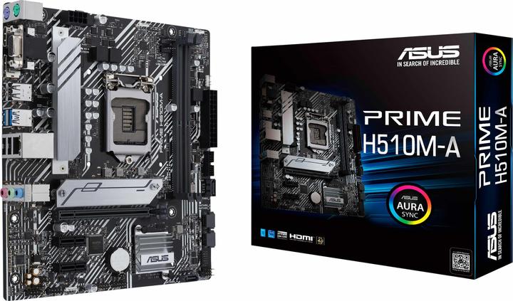 Immagine prodotto ASUS Scheda madre PRIME H510M-A (LGA 1200, Intel H510, mATX)