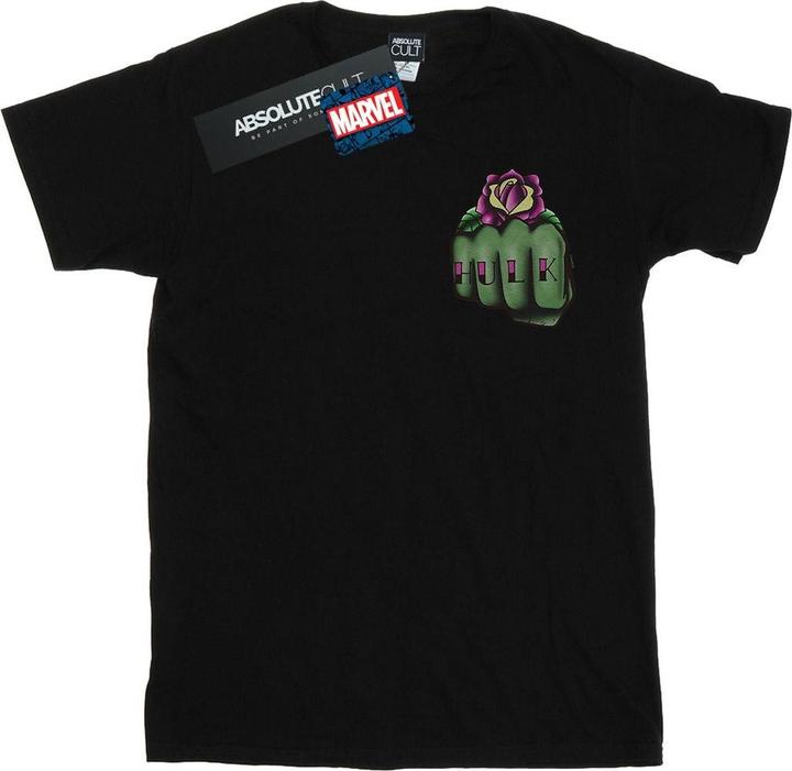 Hulk Tattoo Fist Breast Print TShirt (4XL)