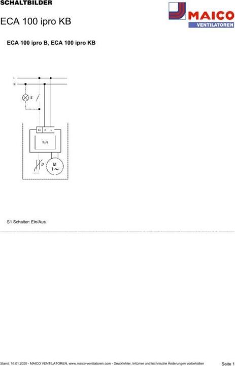 Actual product image Maico Small room fan