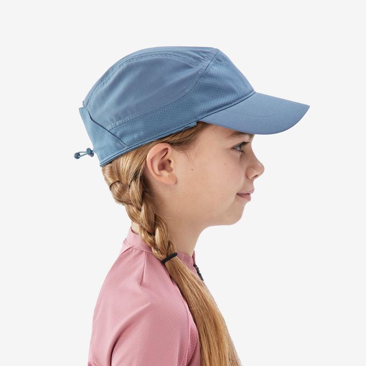 Image du produit Quechua Casquette de randonnée nuque longue 7-15 ans, MH900 bleue (Taille unique)