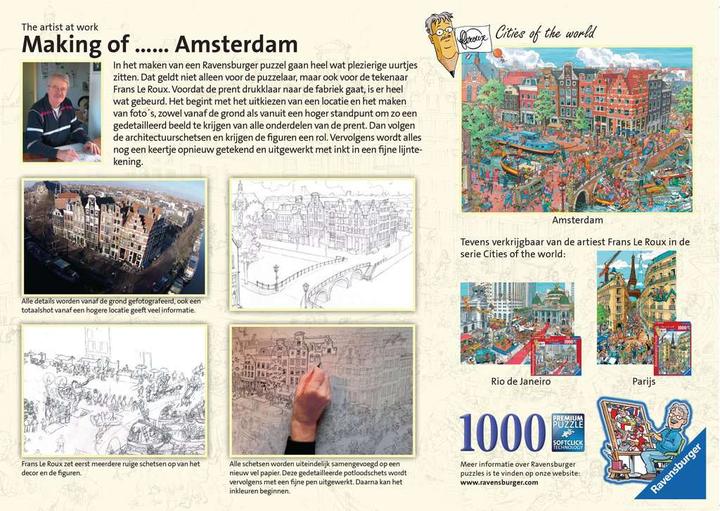 Produktbild Ravensburger Puzzle 12000296 - Amsterdam - 1000 Teile Puzzle für Erwachsene und Kinder ab 14 (1000 Teile)