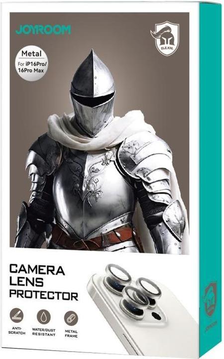 Actual product image Joyroom JR-MFY0256 Camera Lens Protector for 16/16 Plus-Silver (1 Piece, Apple iPhone 16 Plus, Apple iPhone 16)