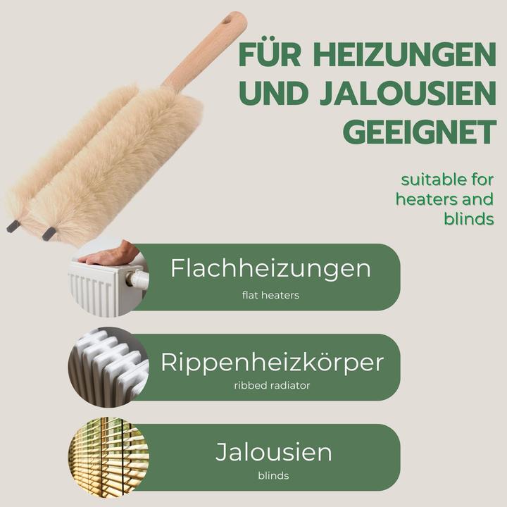 Actual product image Novaliv 3X Jalousienbürste Jalousien Rolladenbürste Rollo Reinigungsbürste 29x8x5cm IDEAL auch als H (1 pcs.)