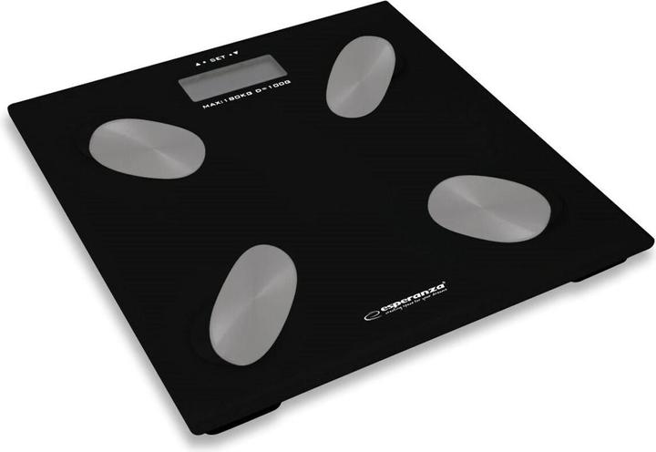 Actual product image Esperanza EBS022K Personal Scale Electronic Personal Scale Square Black (180 kg)