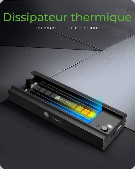 Productafbeelding Icy Box IB-180MC-C31 DockingStation M.2 NVMe&SATA SSD (M.2)