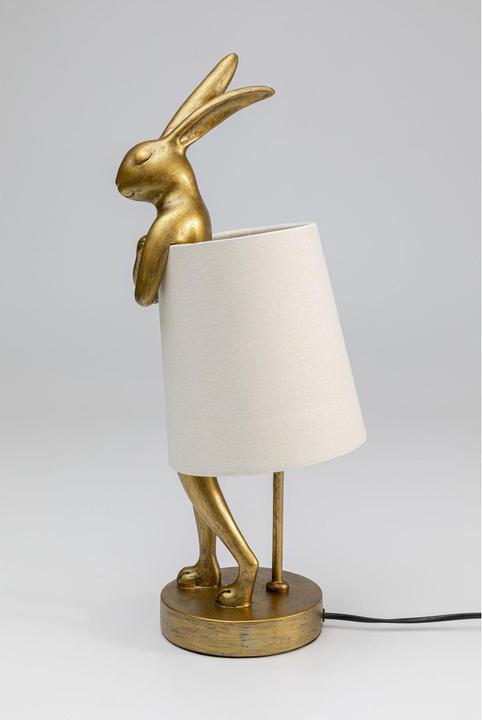 Produktbild Kare Design Tischleuchte Animal Rabbit Gold/Weiss 50cm (E14)