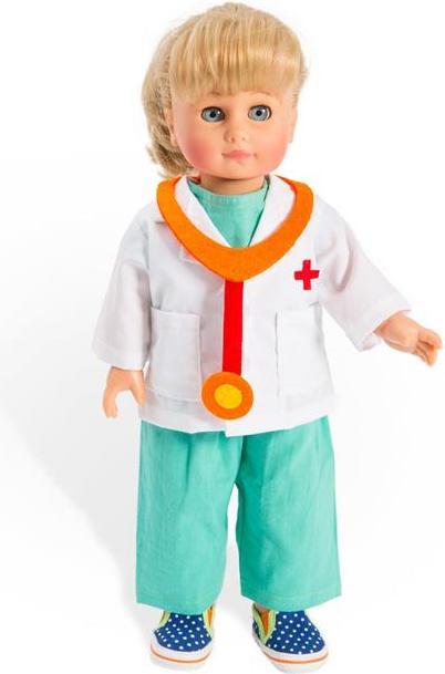 Actual product image Heless Doll of doctor outfit with stethoscope