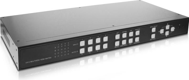 Produktbild InLine 4×4 Multi-View HDMI Matrix Switch