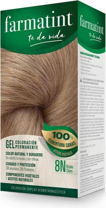 Image du produit Farmatint gel coloración permanente #8n-rubio claro (8N)