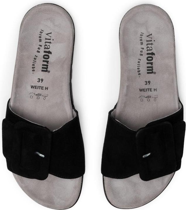 Actual product image Vitaform Pantoletten Damen Weite H Samtziegenleder (41)