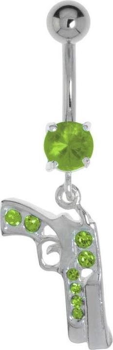 Bijouteria Bauchpiercing (Kristall, Silber 925, Chirurgenstahl 316L)