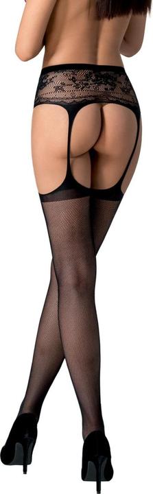 Actual product image Passion S028 Medias Con Liguero Negro Talla Unica (One size, Single pack)