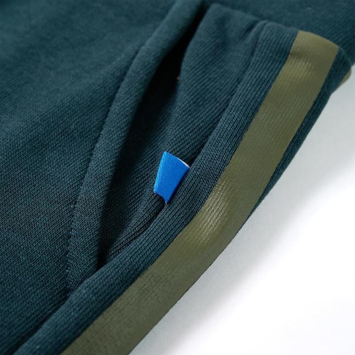 Actual product image VidaXL Children's tracksuit bottoms with drawstring Moss green 116,Colour (116)