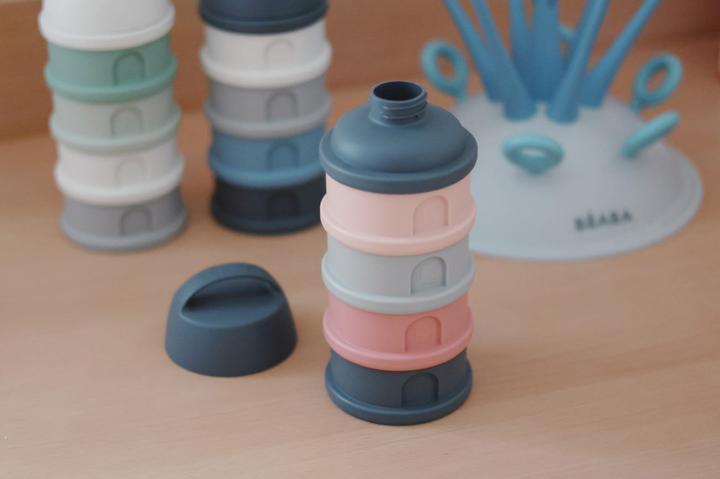 Immagine prodotto Beaba Lattina di latte in polvere 4 pezzi grigio/rosa