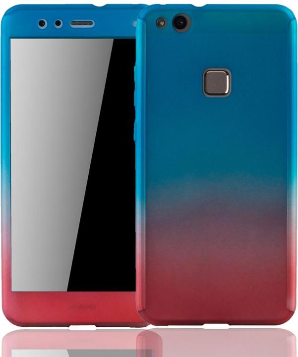 Produktbild König Design Hülle Handy Schutz für Huawei P10 Lite Full Case Cover Displayschutz Bumper Rot (Huawei P10 Lite)