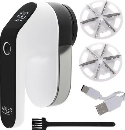 Actual product image Adler | Lint remover LCD | AD 9618 | White/Black | Rechargeable battery