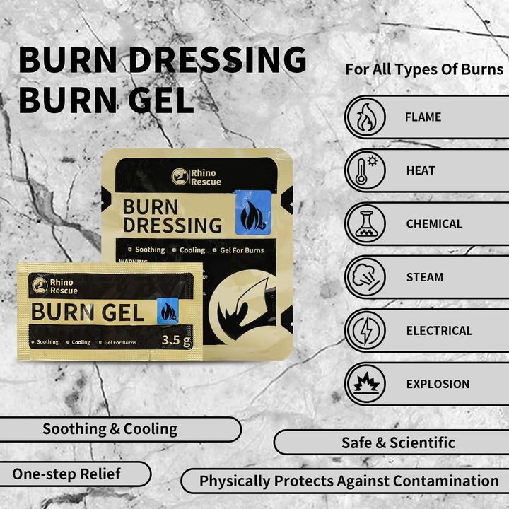 Immagine prodotto Rhino Rescue Burn Care Kit (7-teilig) (Accessori per kit di primo soccorso)