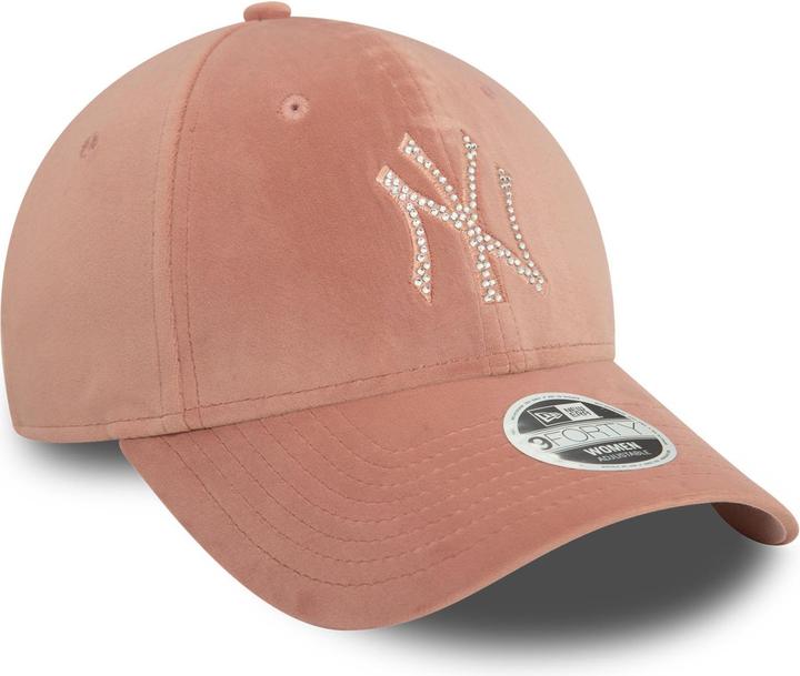 New Era 9Forty Damen Cap - Velour Diamante Ny Yankees Rosa