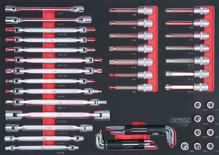 Produktbild KS Tools SCS Schlüssel-Satz, 53 Teile, Einlage ganze Schubfläche