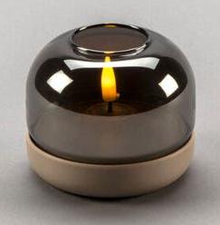 LED Kerze sandiger Sockel 1835-970 1835-970 6h Timer D8,5 H7,5cm AA excl. (1 x)
