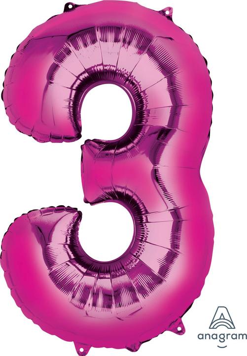 Actual product image Amscan Number three. (1 x)