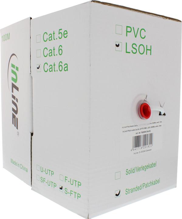 Actual product image InLine Patchcab. (S/FTP, CAT6a, 100 m)
