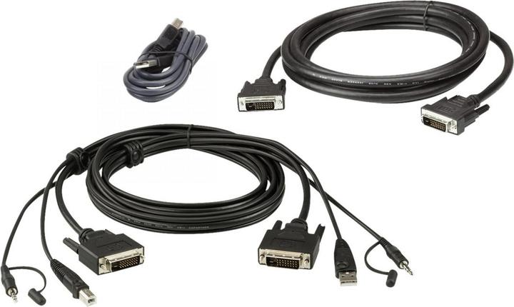 Immagine prodotto Aten 2L-7D02UD DVI Set di cavi Duallink DVI su switch KVM, 1,8m
