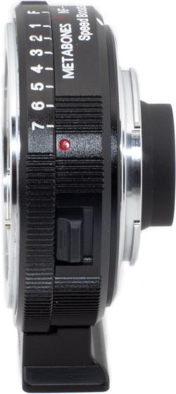 Immagine prodotto Metabones Speed Booster da Nikon G a Blackmagic BMPCC MFT