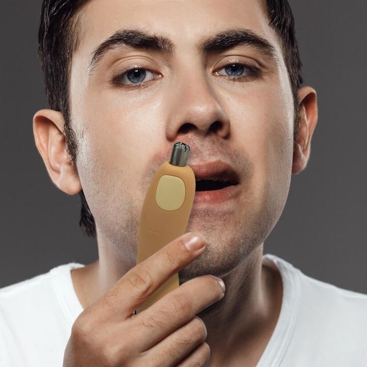 Actual product image Mad Monkey Finger nose hair trimmer in gift packaging