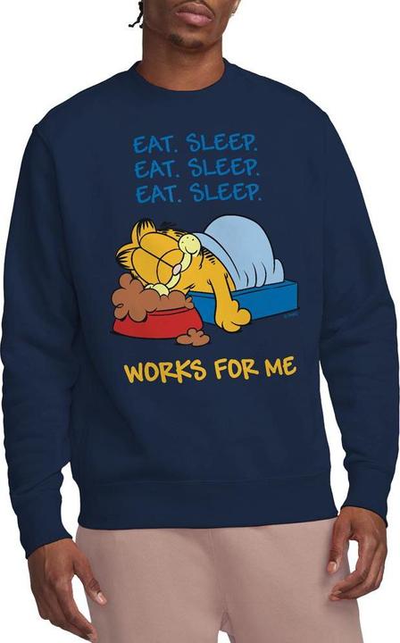 Immagine prodotto Garfield Works For Me Felpa Adulto Unisex (L)