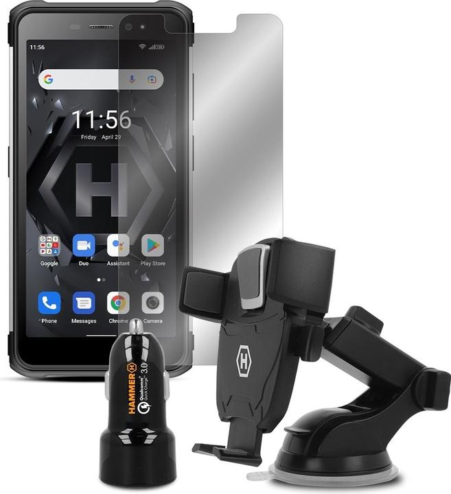 Myphone Hammer Iron 4 Dual silver Extreme pack (32 GB, Black, 7.20", Dual SIM, 13 Mpx)