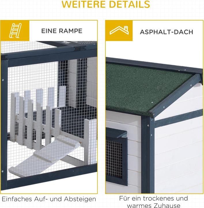 Produktbild PawHut Meerschweinchenstall mit Freigehege