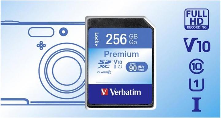 Immagine prodotto Verbatim Premium (256 GB, SDXC, U1, UHS-I)