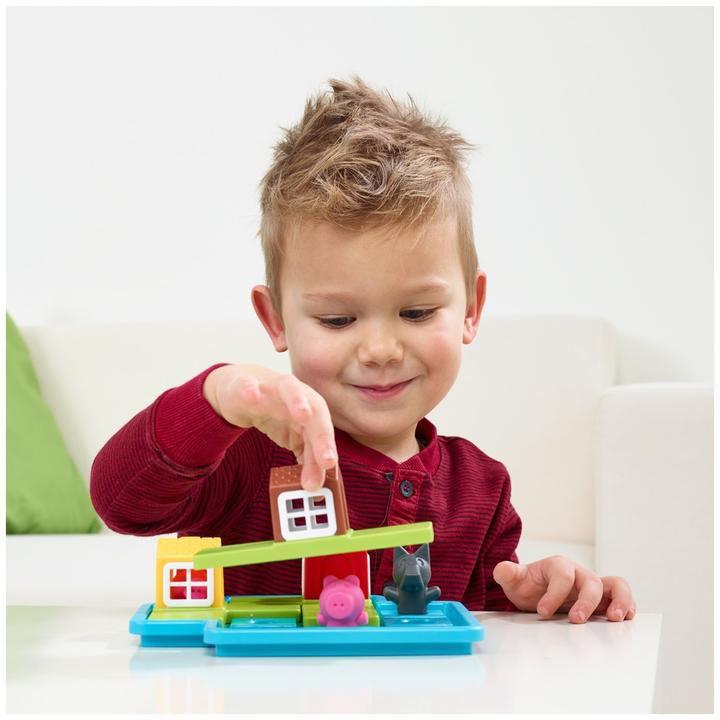 Image du produit Smart Games Jeu de puzzle Trois petits cochons - Deluxe (Italien, Anglais, Français, Multilingue, Allemand)