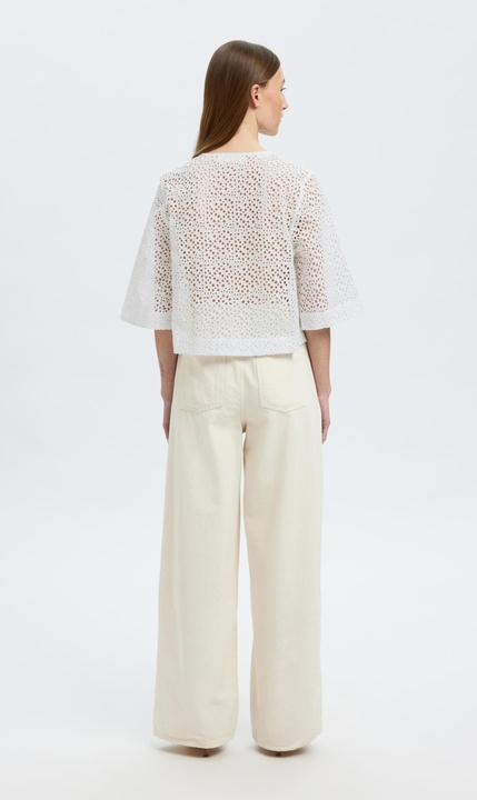 Immagine prodotto Selected Femme Broderie Anglaise Crop Top (36)