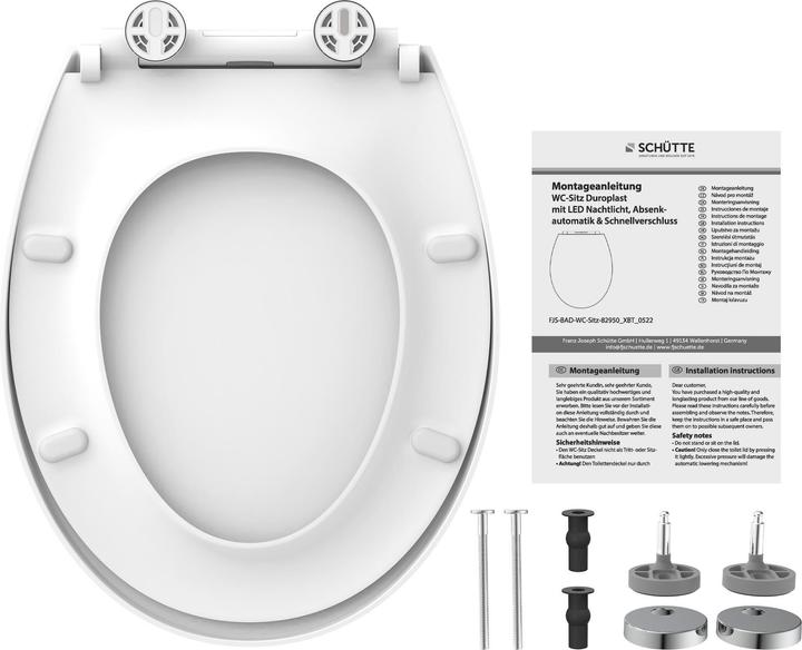 Produktbild Schütte Duroplast WC-Sitz mit LED Nachtlicht