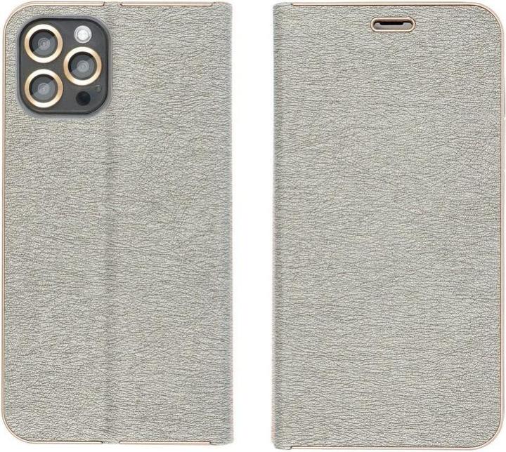 Produktbild Partner Telecom Book case OEM LUNA Book Gold for SAMSUNG A21s silver (Samsung Galaxy A21s)
