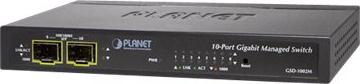 Produktbild Planet 8-Port GE + 2-Port SFP Managed Desktop Switch (8 Ports)