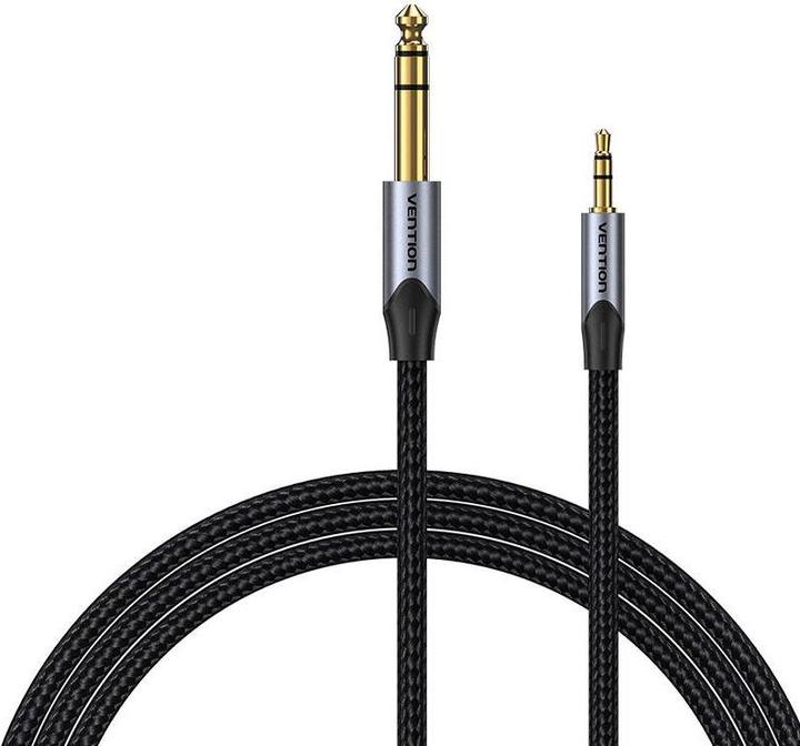 Image du produit Vention Câble audio 3.5mm TRS mâle vers 6.35mm mâle 1m BAUHF Gray (1 m)