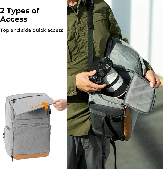 Image du produit K&F Concept 22L Beta Zip (Sac à dos photo, 22 l)