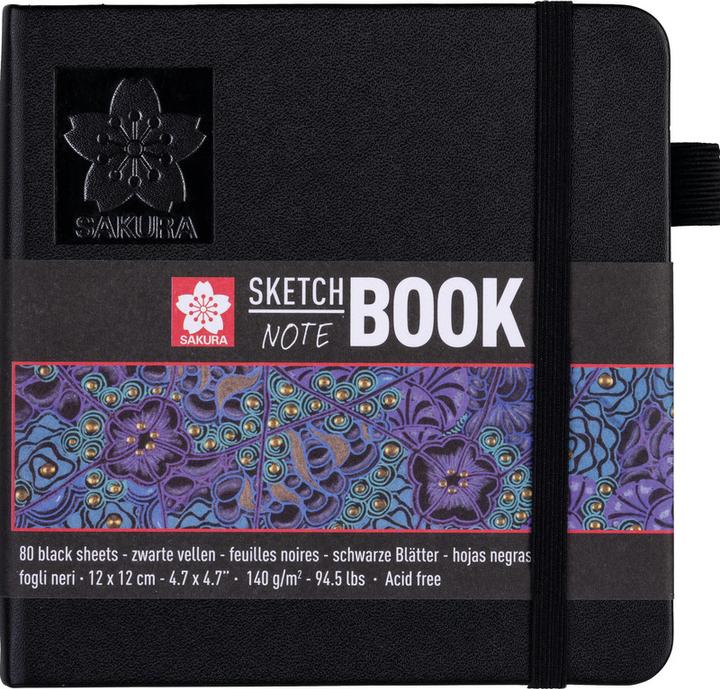 Sakura Sketch/Notebook (120 x 120 mm, Plain, Hardcover)