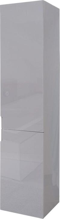 Produktbild Mendler Hängeschrank Midischrank Hochschrank Badezimmer Badmöbel, hochglanz 150x30cm - grau (150 x 30 x 30 cm)